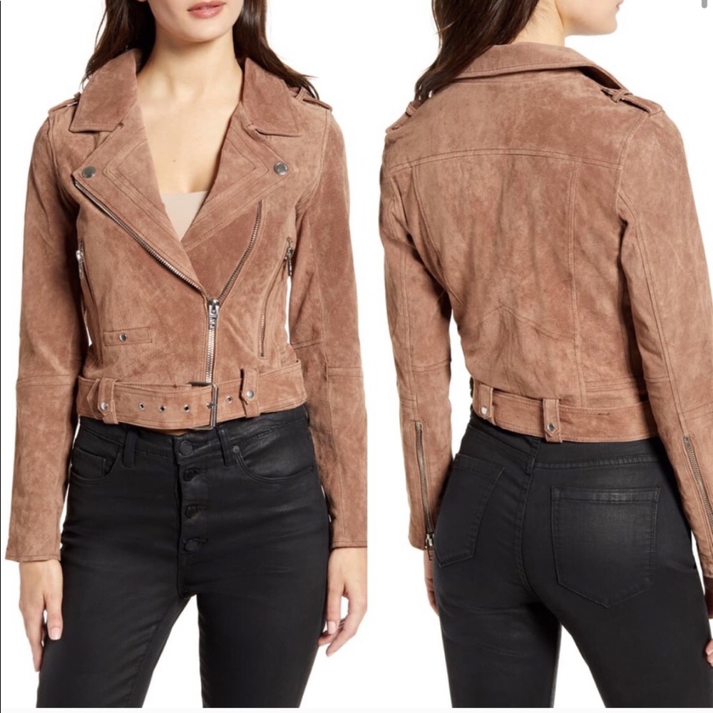 BLANKNYC Suede Moto Jacket